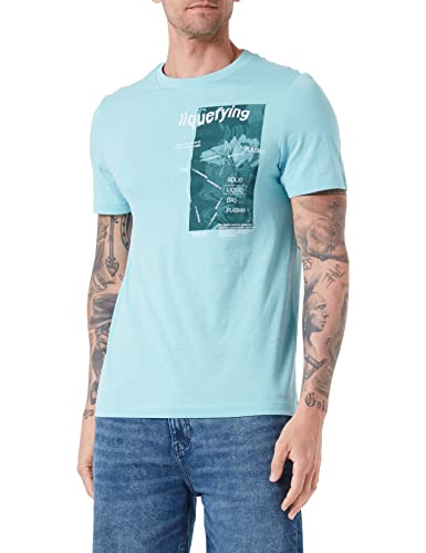 s.Oliver Men's T-Shirt, Kurzarm, Blue Green, S von s.Oliver