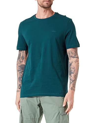 s.Oliver Men's T-Shirt, Kurzarm, Green, S von s.Oliver