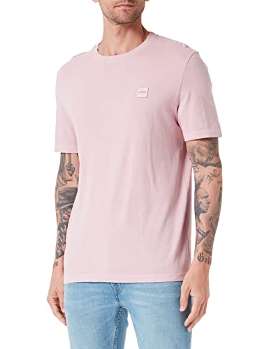 s.Oliver Men's T-Shirt, Kurzarm, PINK, S von s.Oliver