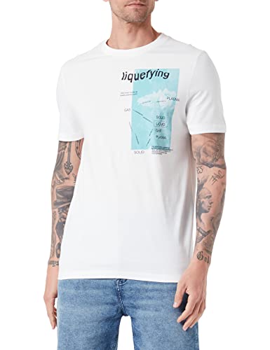 s.Oliver Men's T-Shirt, Kurzarm, White, XXL von s.Oliver