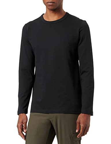 s.Oliver Men's T-Shirt, Langarm, Grey/Black, L von s.Oliver