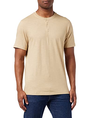 s.Oliver Men's 10.3.11.12.130.2117807 T-Shirt Kurzarm, Brown #C2AC99, L von s.Oliver