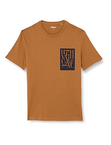 s.Oliver Men's 10.3.11.12.130.2119055 T-Shirt Kurzarm, Brown #AE6938, XL von s.Oliver