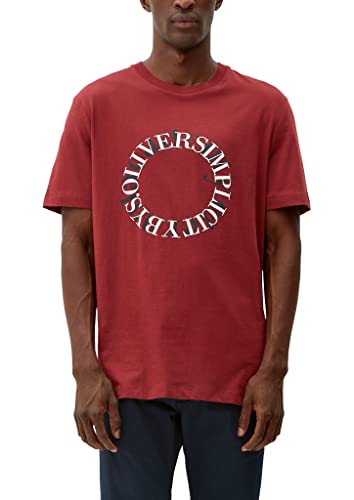 s.Oliver Men's 10.3.11.12.130.2119055 T-Shirt Kurzarm, Rot #841B2D, M von s.Oliver