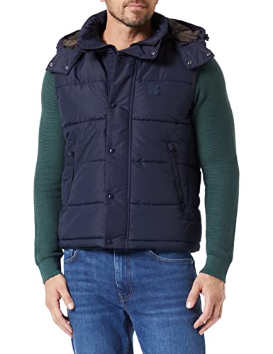 s.Oliver Men's Weste ärmellos, Dark Blue, L von s.Oliver