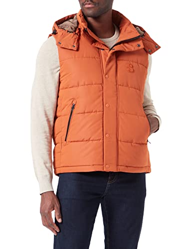 s.Oliver Men's Weste ärmellos, Dark orange, 3XL von s.Oliver