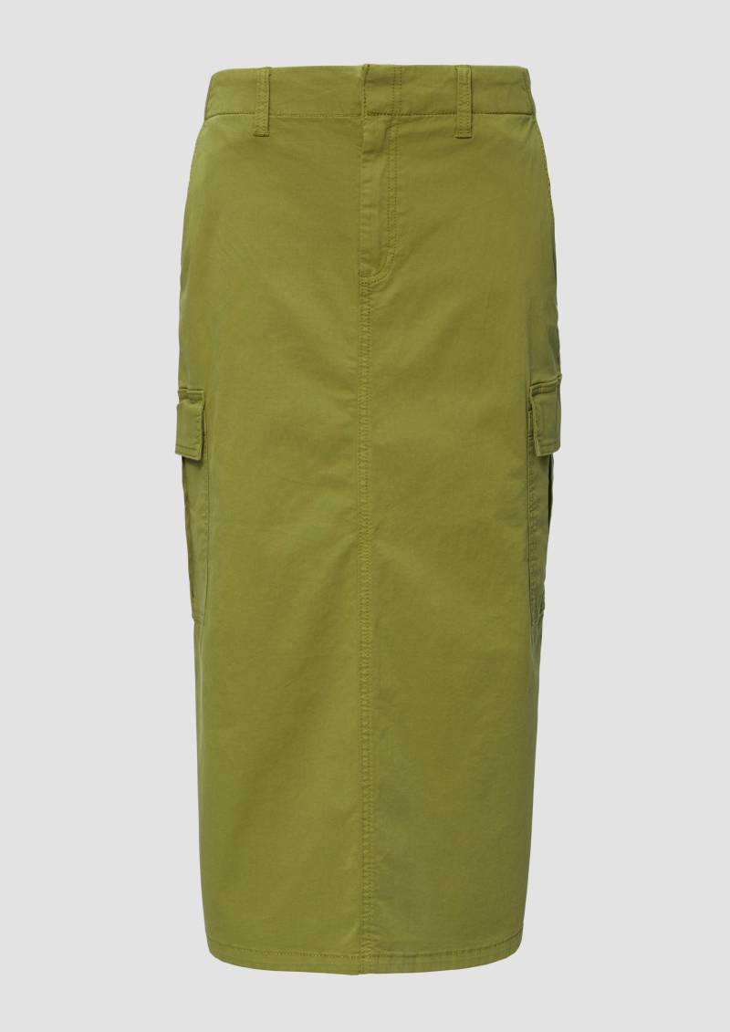 s.Oliver - Midi-Cargorock mit Gehschlitz, Damen, Grün von s.Oliver