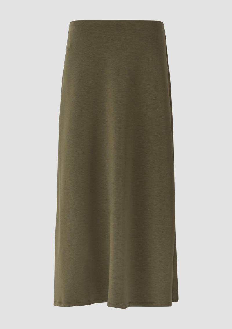 s.Oliver - Midi-Rock aus Scuba-Jersey, Damen, Grün von s.Oliver
