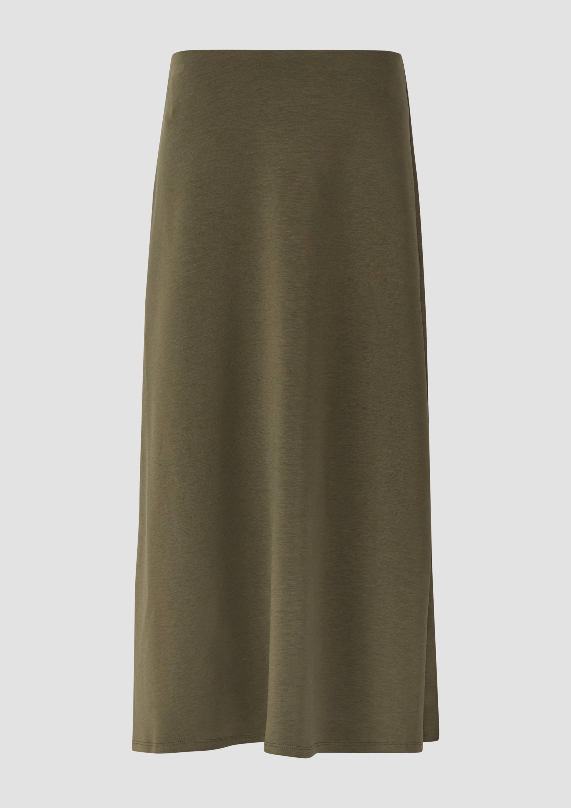 s.Oliver - Midi-Rock aus Scuba-Jersey, Damen, Grün von s.Oliver