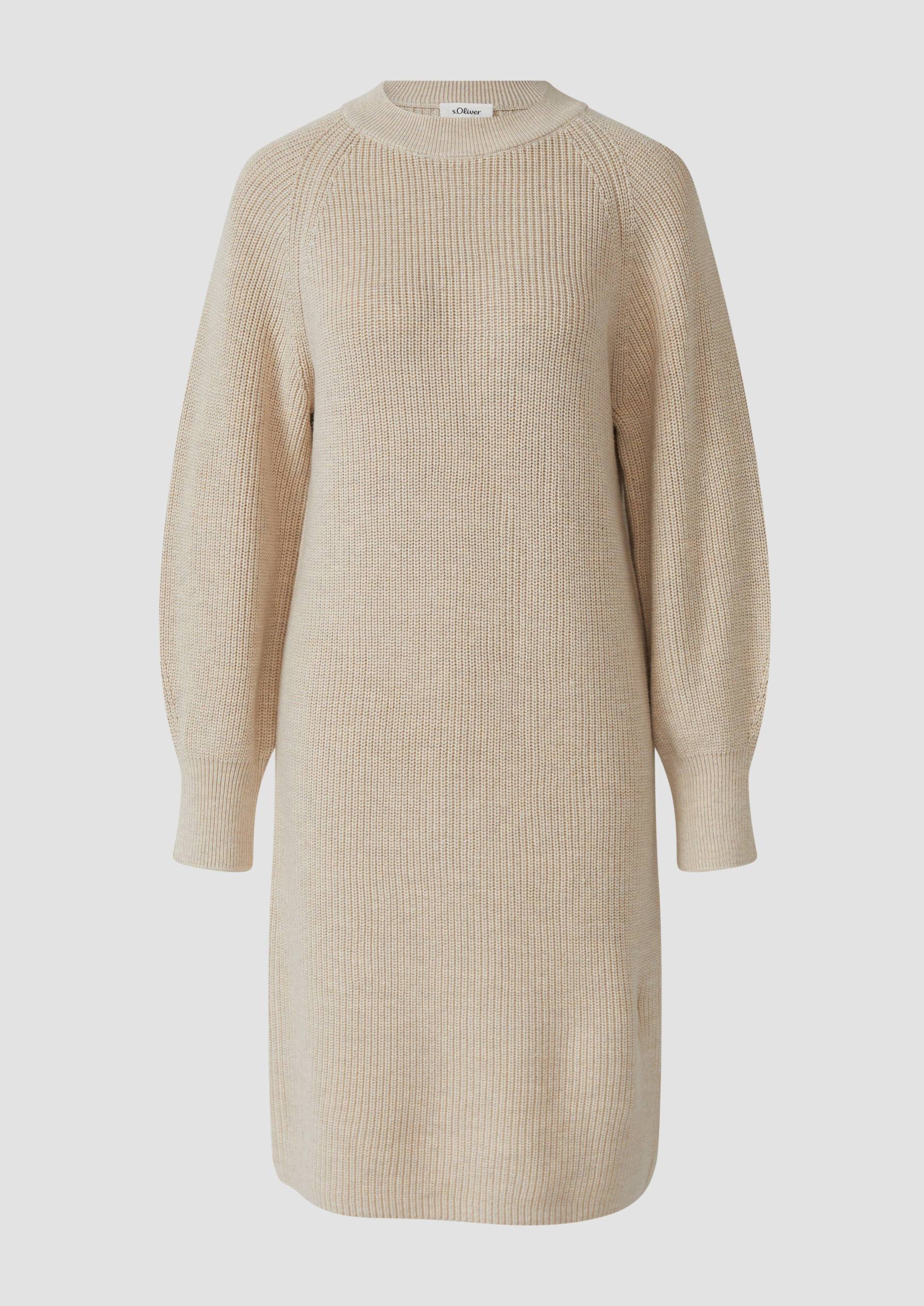 s.Oliver - Midi-Strickkleid, Damen, Beige von s.Oliver