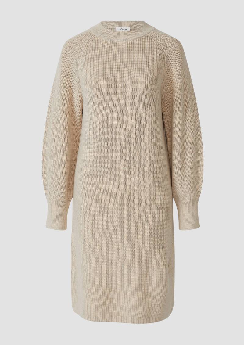 s.Oliver - Midi-Strickkleid, Damen, Beige von s.Oliver