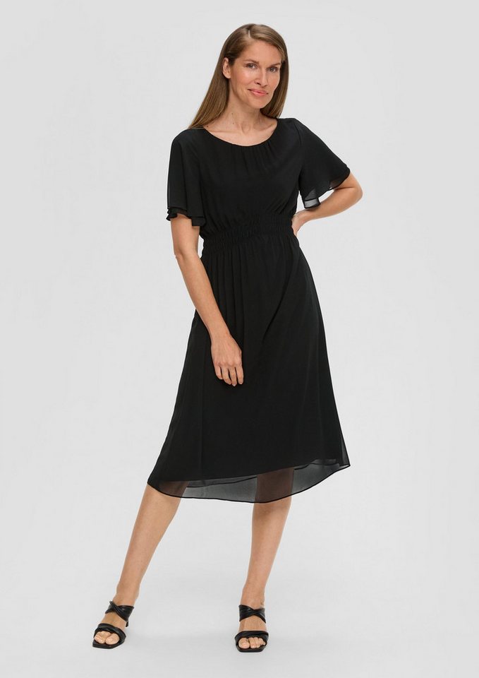 s.Oliver Midikleid Kleid Chiffon-Kleid mit elastischem Bund von s.Oliver