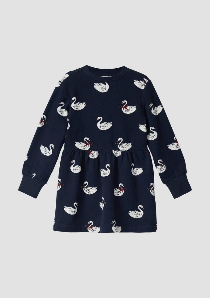 s.Oliver Midikleid Kleid Kuscheliges Sweatkleid mit All-over-Print s.Oliver Midikleid Kleid Kuscheliges Sweatkleid mit All-over-Print von s.Oliver