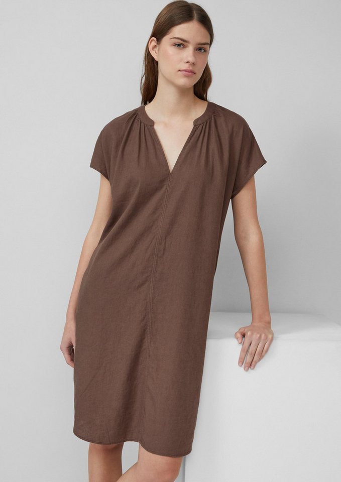 s.Oliver Midikleid Kleid Midi-Kleid aus Leinenmix mit Eingrifftaschen von s.Oliver