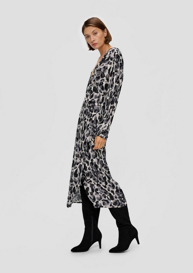 s.Oliver Midikleid Kleid Midikleid aus Viskose von s.Oliver