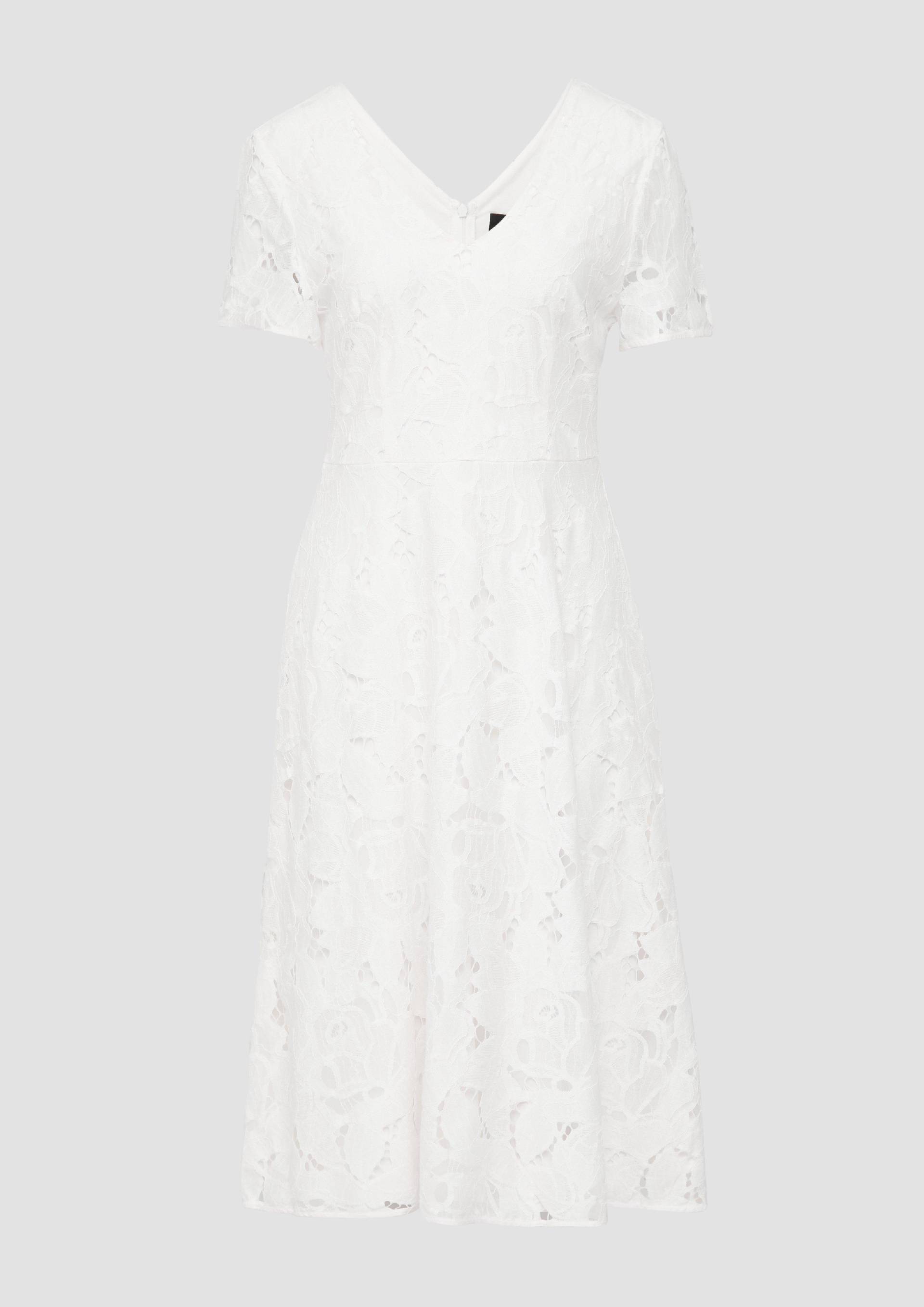 s.Oliver - Midikleid aus Spitze mit blickdichtem Futter und floralem Muster, Damen, creme s.Oliver - Midikleid aus Spitze mit blickdichtem Futter und floralem Muster, Damen, creme von s.Oliver