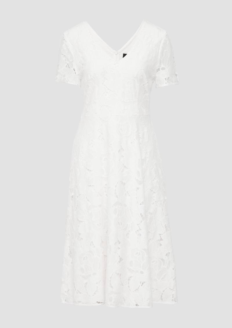 s.Oliver - Midikleid aus Spitze mit blickdichtem Futter und floralem Muster, Damen, creme s.Oliver - Midikleid aus Spitze mit blickdichtem Futter und floralem Muster, Damen, creme von s.Oliver