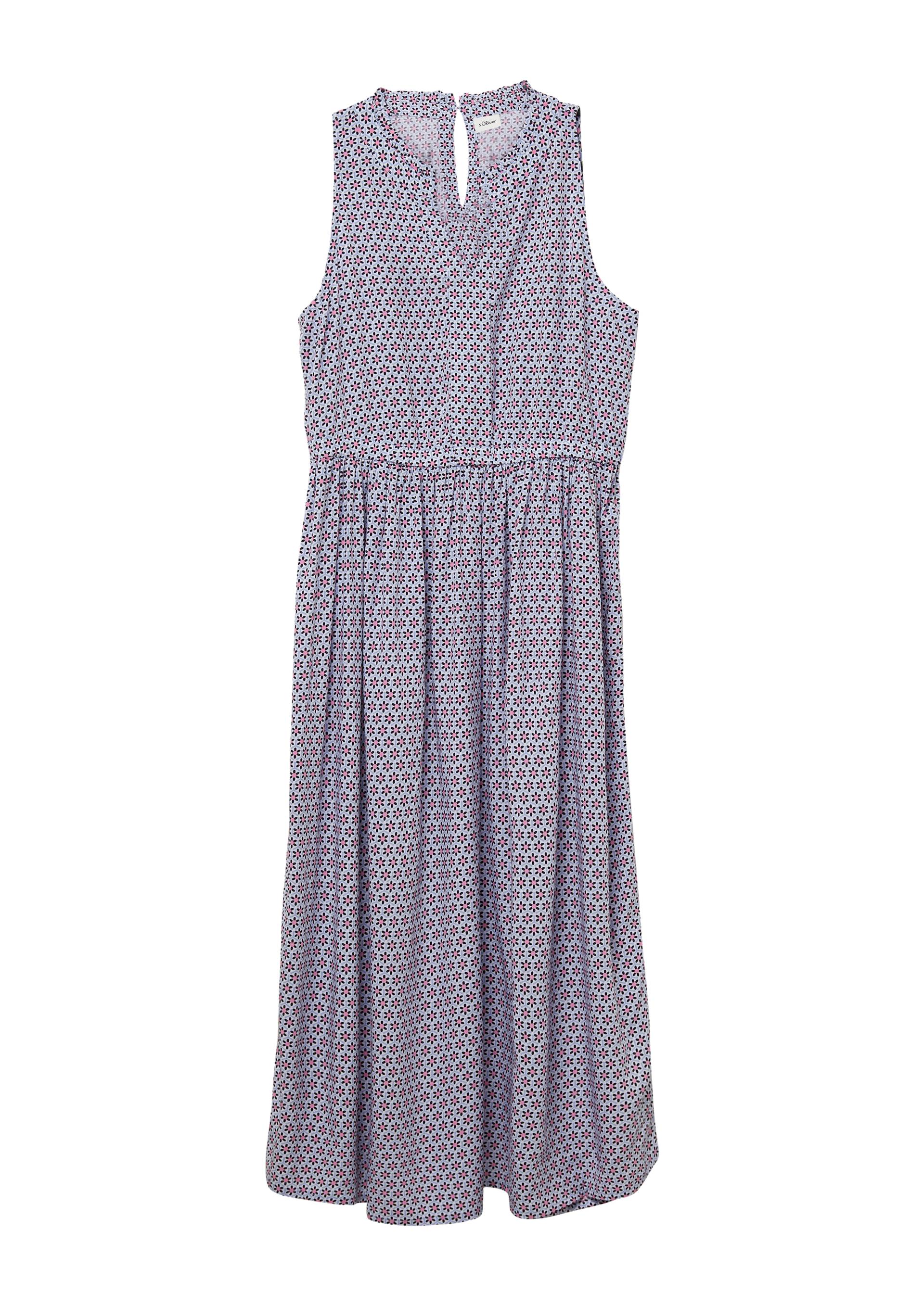 s.Oliver - Midikleid aus Viskose mit Rüschenkragen, Mädchen, weiß s.Oliver - Midikleid aus Viskose mit Rüschenkragen, Mädchen, weiß von s.Oliver