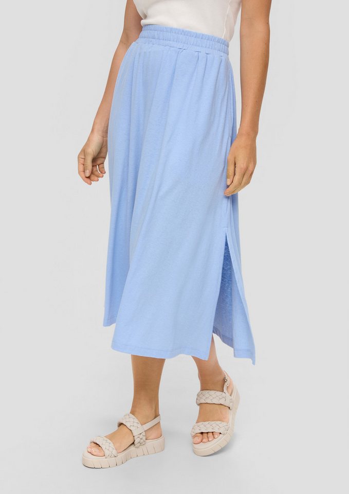 s.Oliver Midirock Rock Midi-Rock in Melange-Optik aus Jersey im Relaxed Fit von s.Oliver