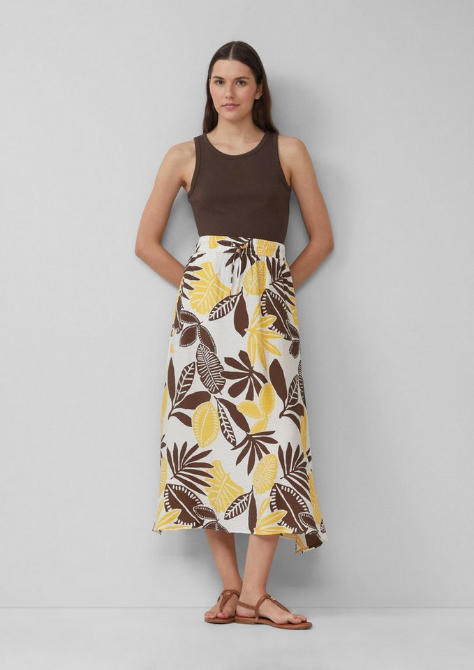 s.Oliver Midirock Rock Strukturierter Midirock aus Viskosemix von s.Oliver