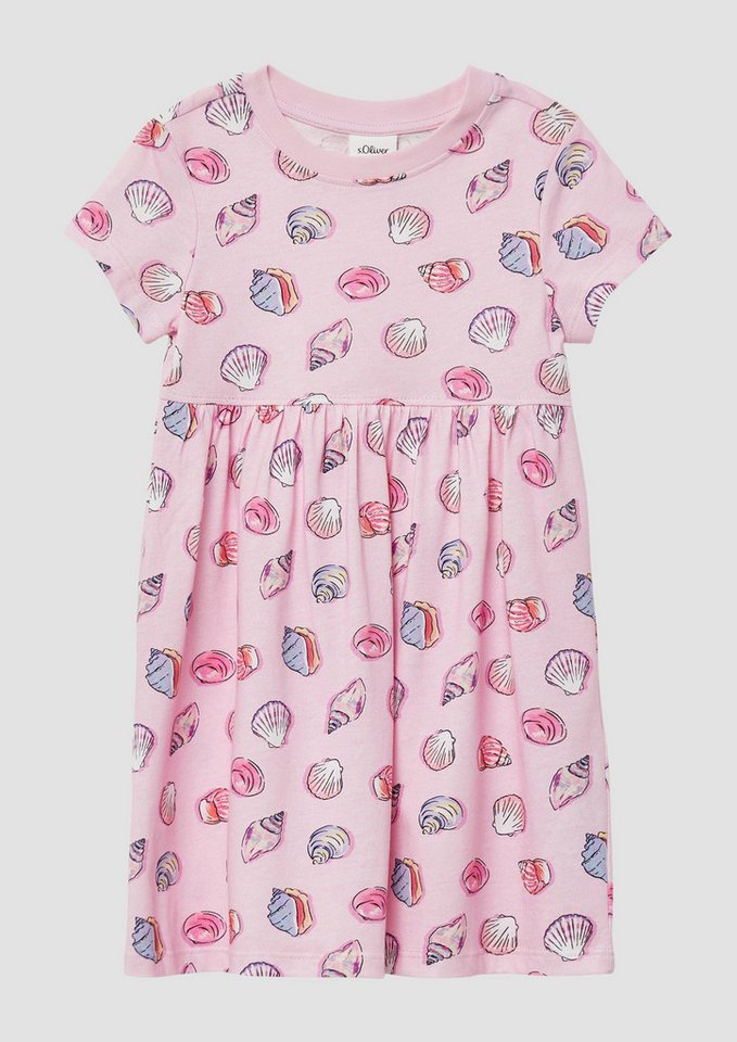 s.Oliver Minikleid Kleid Ausgestelltes Jersey-Kleid mit All-over-Print von s.Oliver