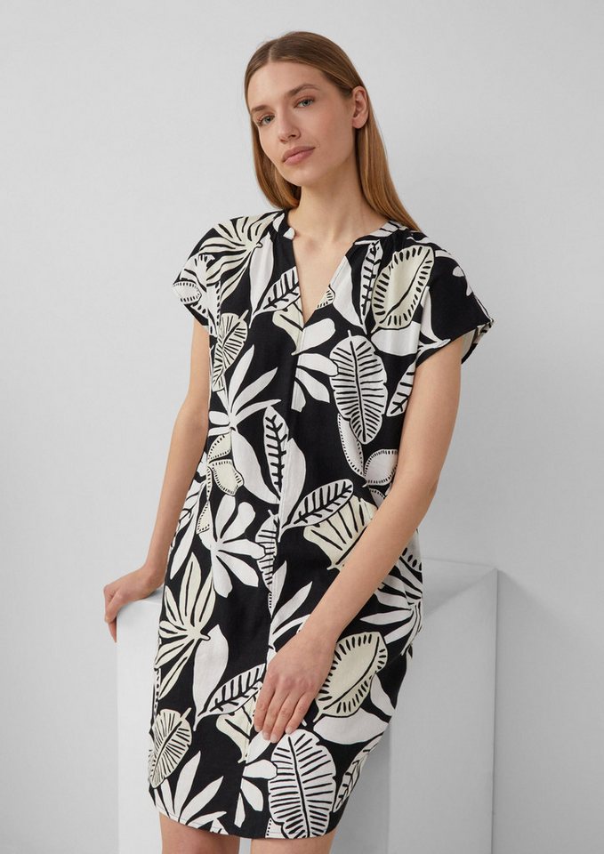 s.Oliver Minikleid Kleid Blusenkleid aus Leinenmix mit Eingrifftaschen von s.Oliver