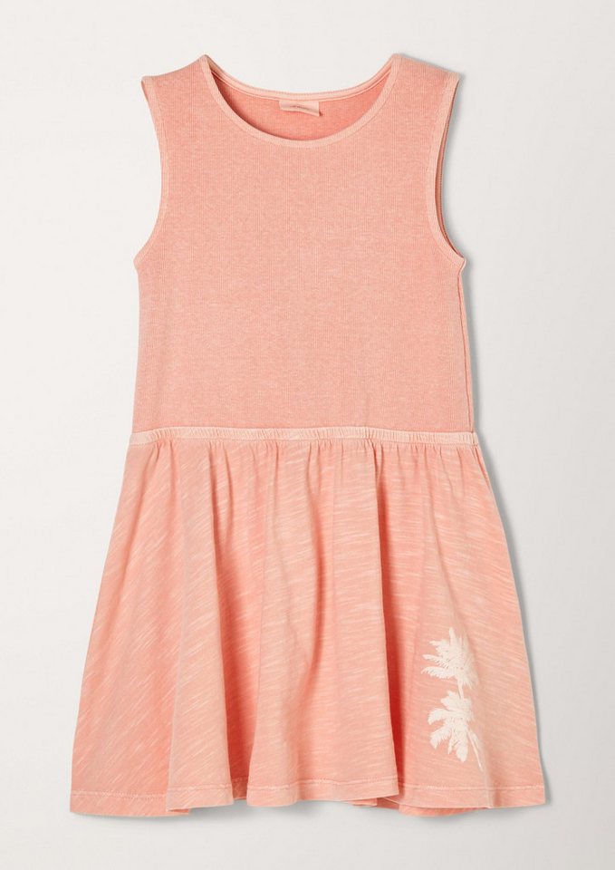 s.Oliver Minikleid Kleid Baumwoll-Kleid mit Print von s.Oliver