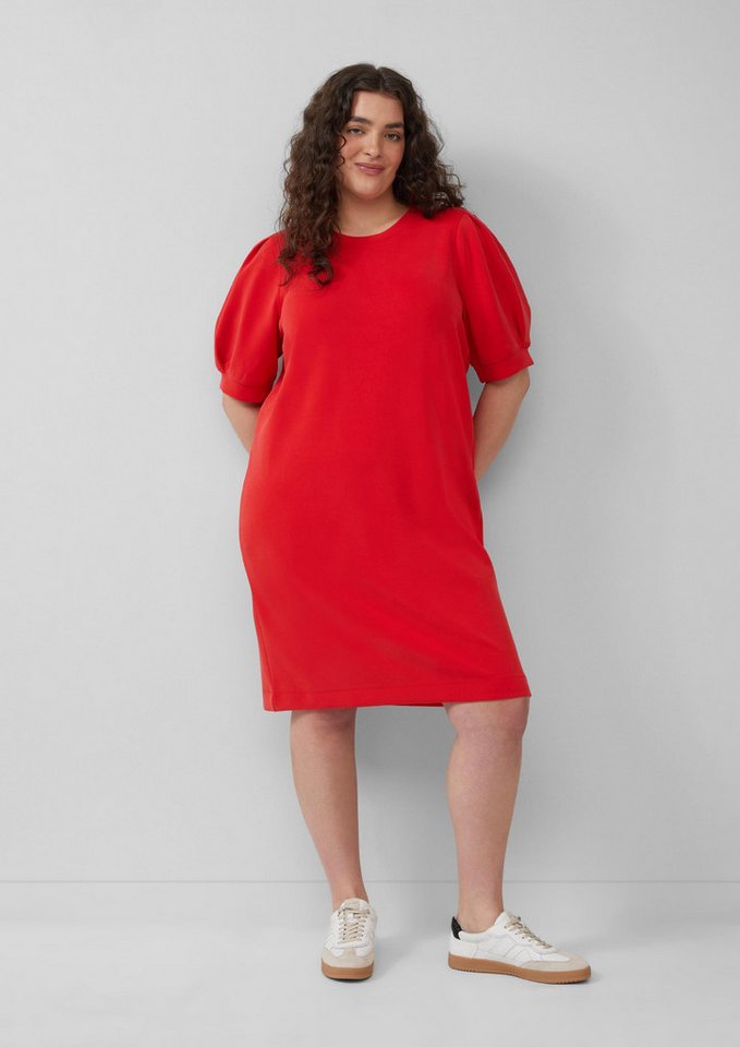 s.Oliver Minikleid Kleid Kurzes Scuba-Kleid mit Puffärmeln von s.Oliver