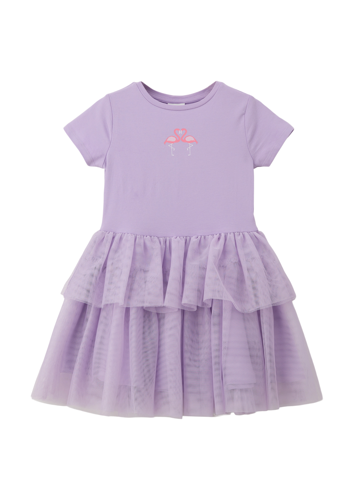 s.Oliver - Minikleid mit Layering-Detail, Kinder, lila von s.Oliver