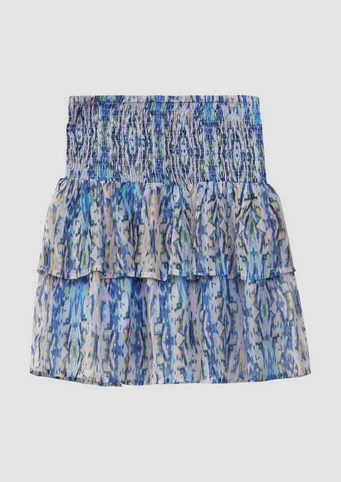 s.Oliver Minirock Rock Chiffon-Rock mit Glitzergarn und integrierter Hose von s.Oliver