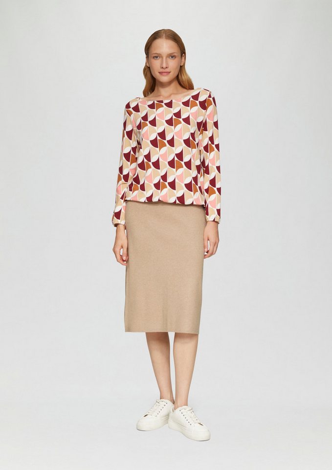 s.Oliver Minirock Elastischer Midi-Strickrock im Slim Fit Schlitz von s.Oliver