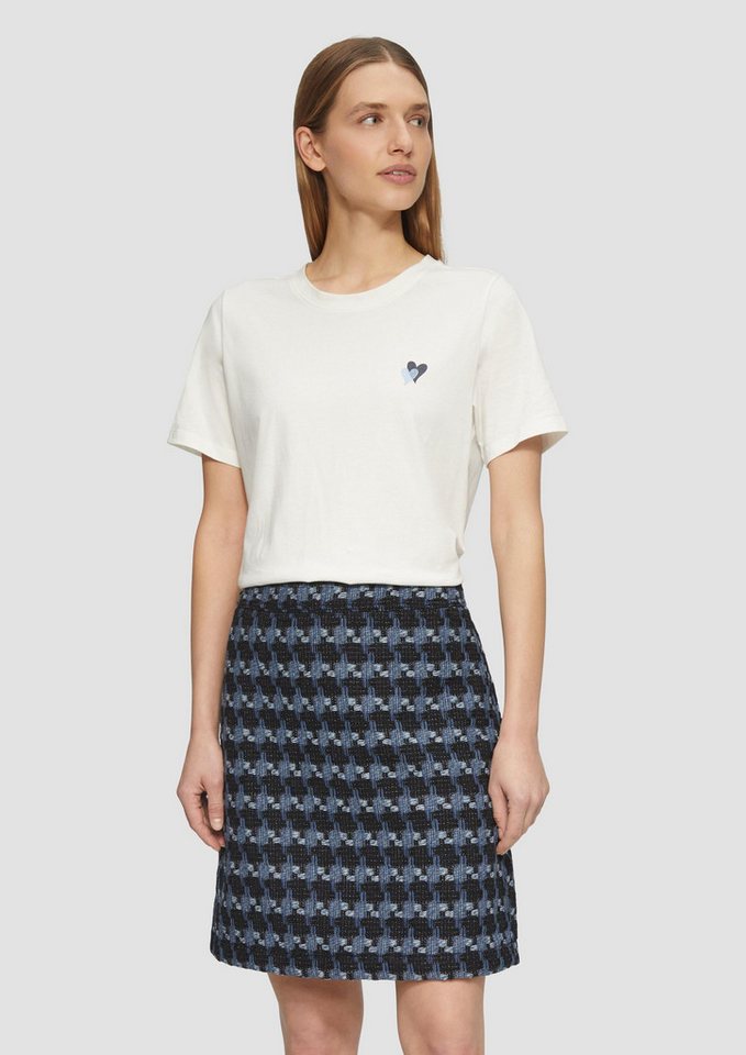 s.Oliver Minirock Rock Gemusterter Bouclé-Rock von s.Oliver