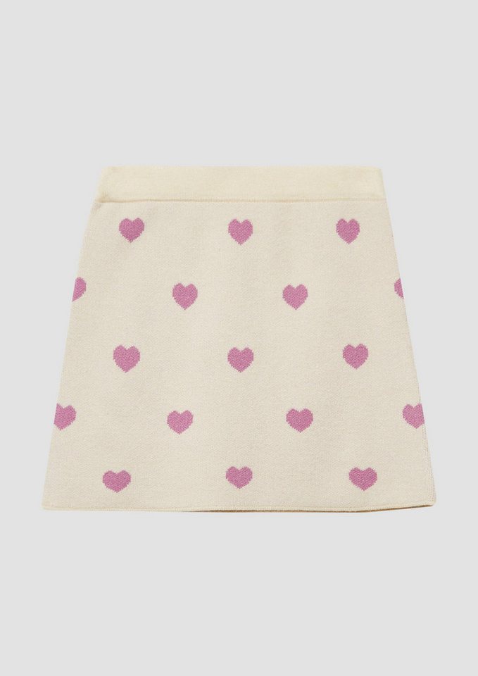 s.Oliver Minirock Rock Kurzer Strickrock mit Herz-Muster von s.Oliver