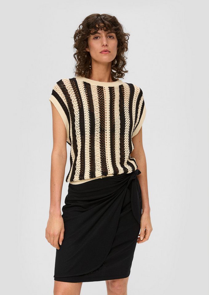 s.Oliver Minirock Rock Enganliegender Jerseyrock in Wickeloptik mit elastischem Bund von s.Oliver