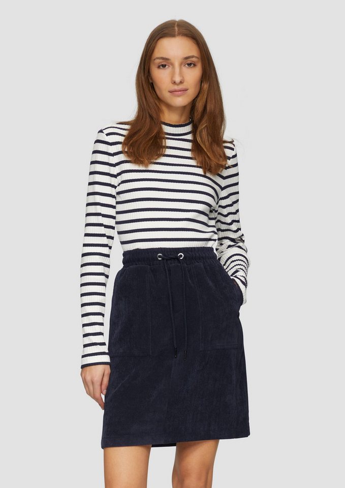 s.Oliver Minirock Rock Feincordrock mit Kordelzug und elastischem Bund von s.Oliver