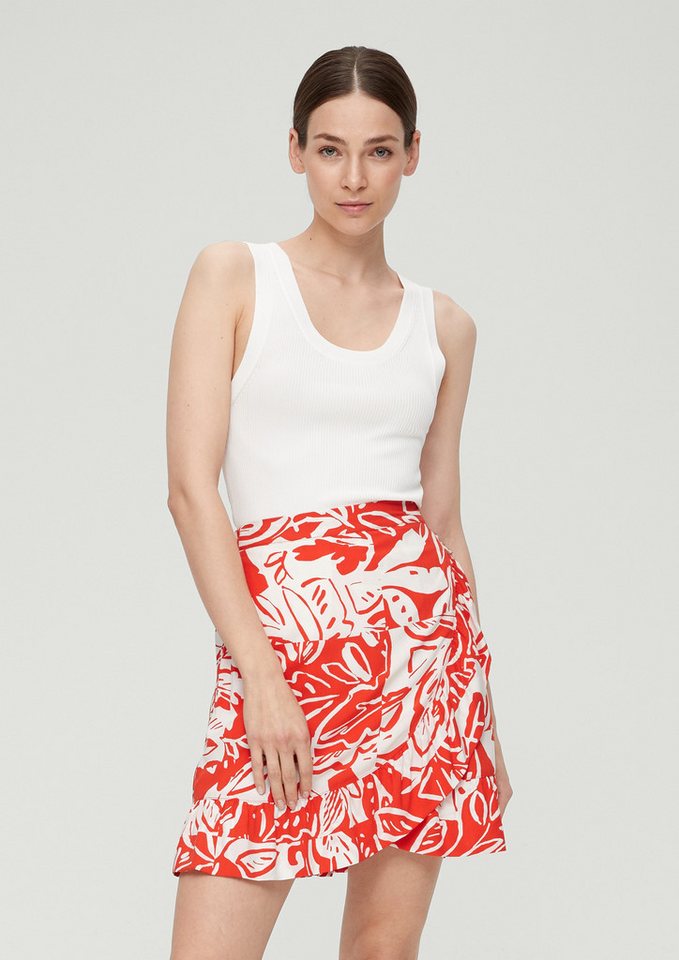 s.Oliver Minirock Rock Kurzer Viskose-Rock in Wickeloptik von s.Oliver