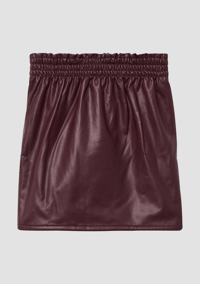 s.Oliver Minirock Rock Minirock aus Lederimitat mit samtigem Futter von s.Oliver