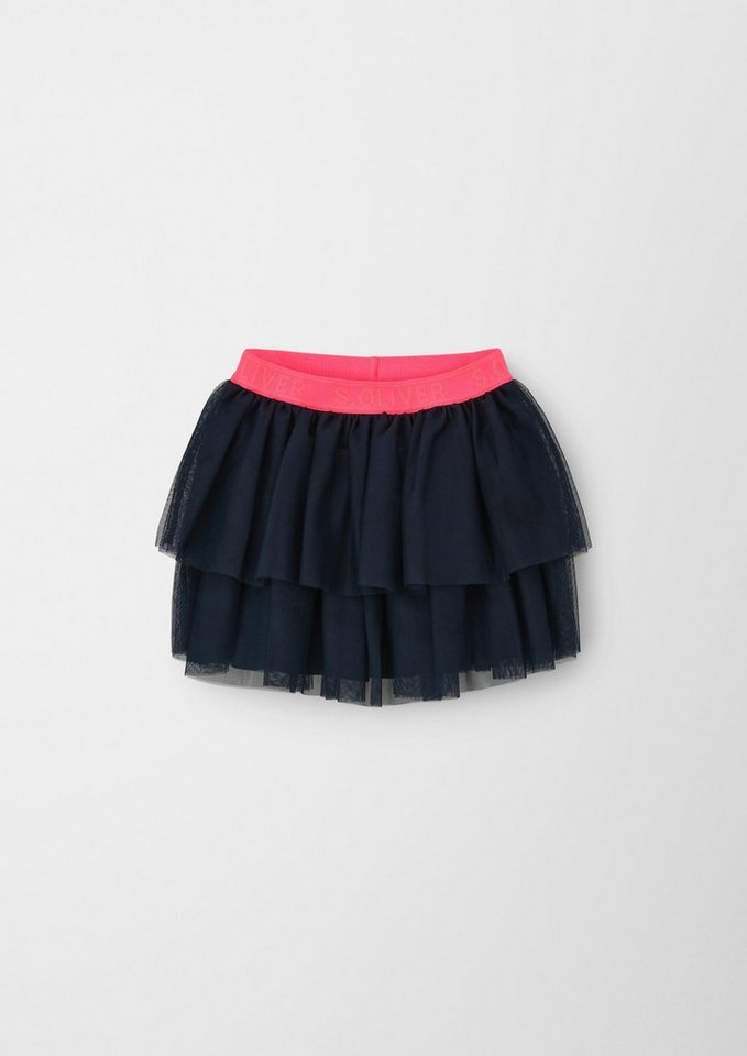 s.Oliver Minirock Rock Stufenrock mit Mesh-Overlay von s.Oliver