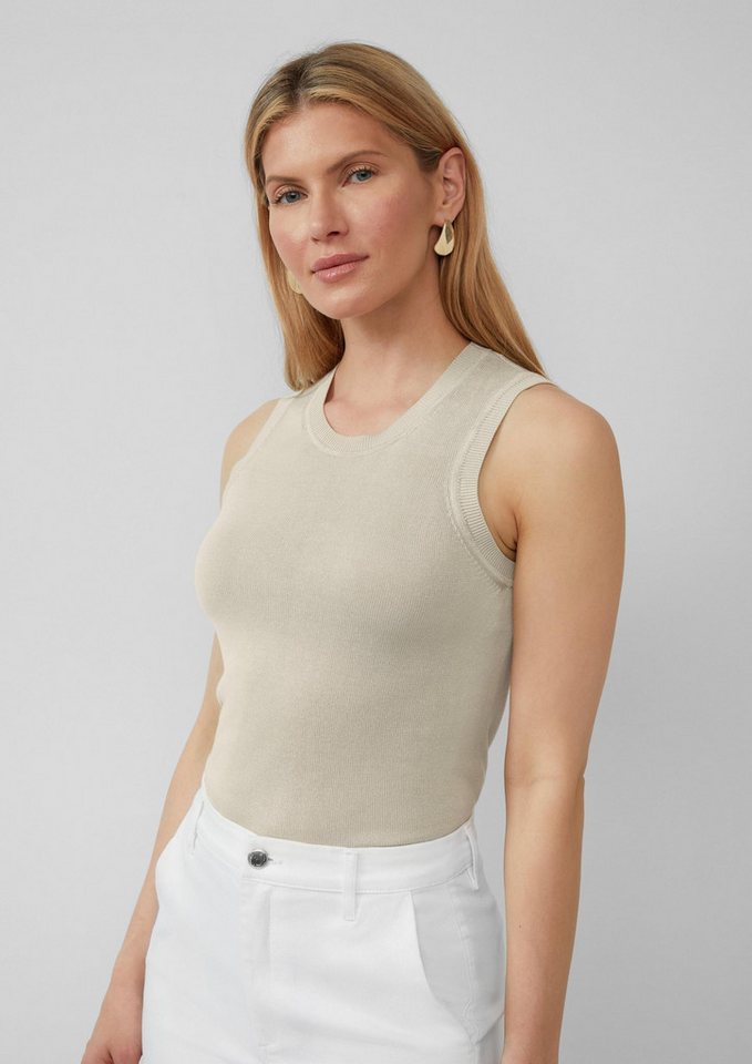 s.Oliver Muskelshirt Strickpullunder Feinstrick-Top aus Viskose im Slim Fit von s.Oliver
