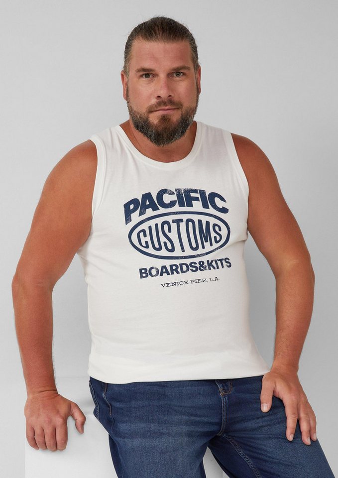 s.Oliver Muskelshirt T-Shirt Tanktop aus Baumwollle mit Frontprint von s.Oliver