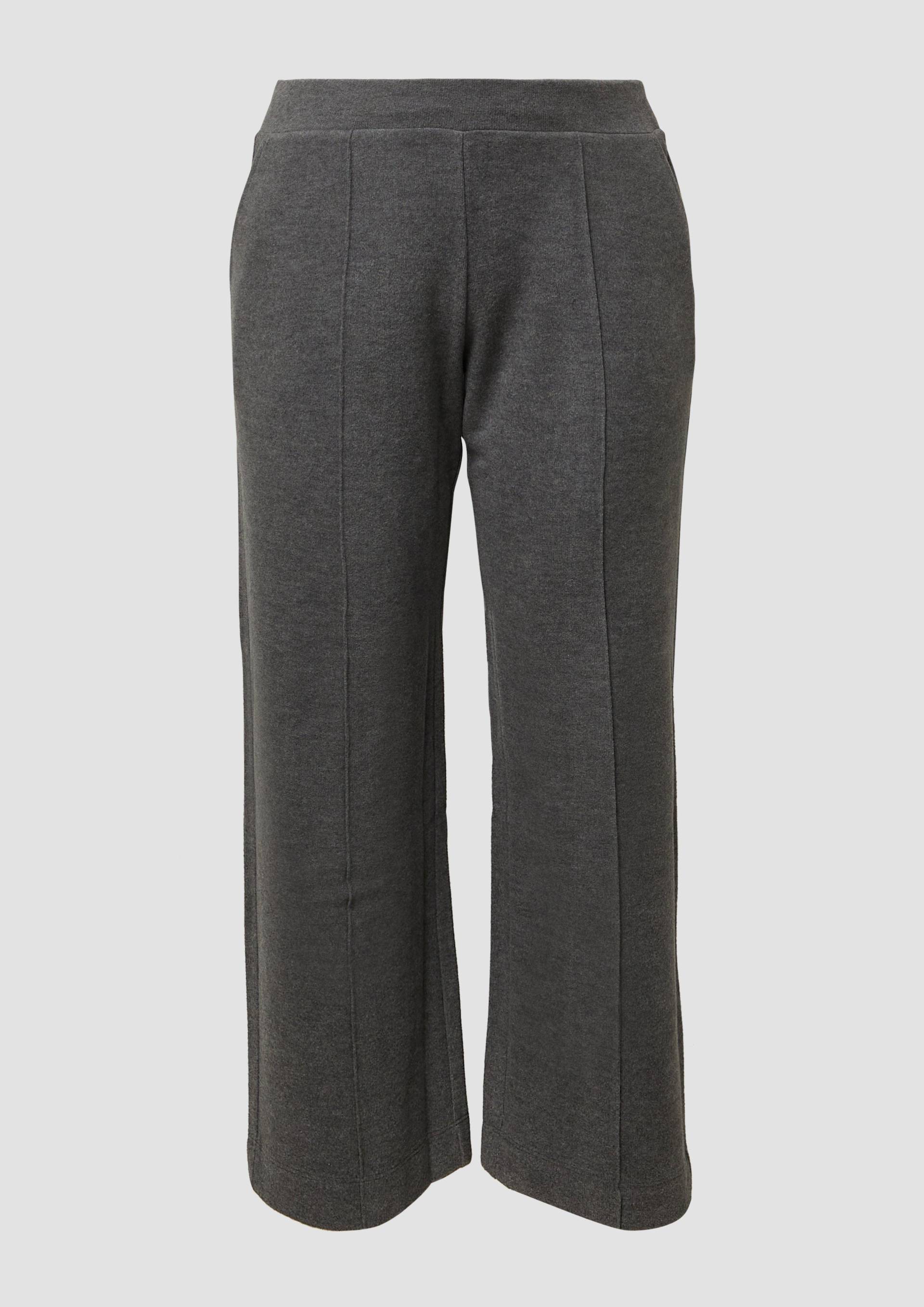 s.Oliver - Weiche Sweathose mit Biesen, Damen, grau von s.Oliver