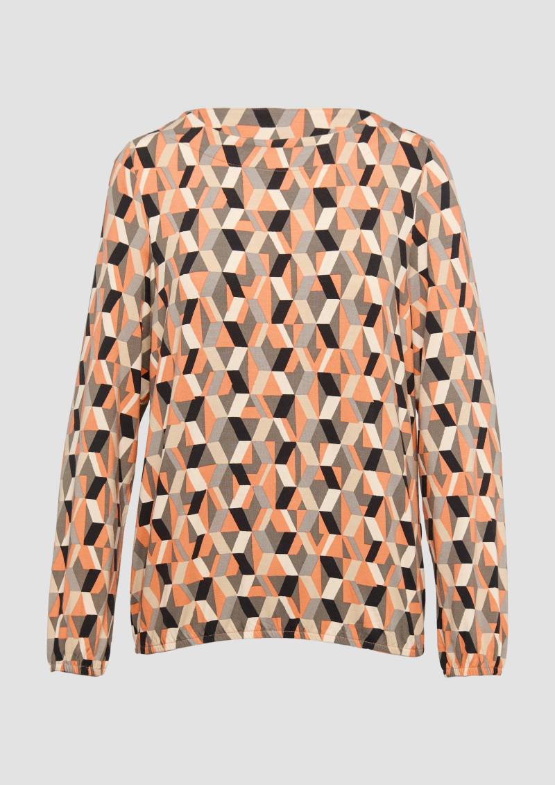 s.Oliver - O-Shape-Shirt aus Viskosemix, Damen, Orange s.Oliver - O-Shape-Shirt aus Viskosemix, Damen, Orange von s.Oliver