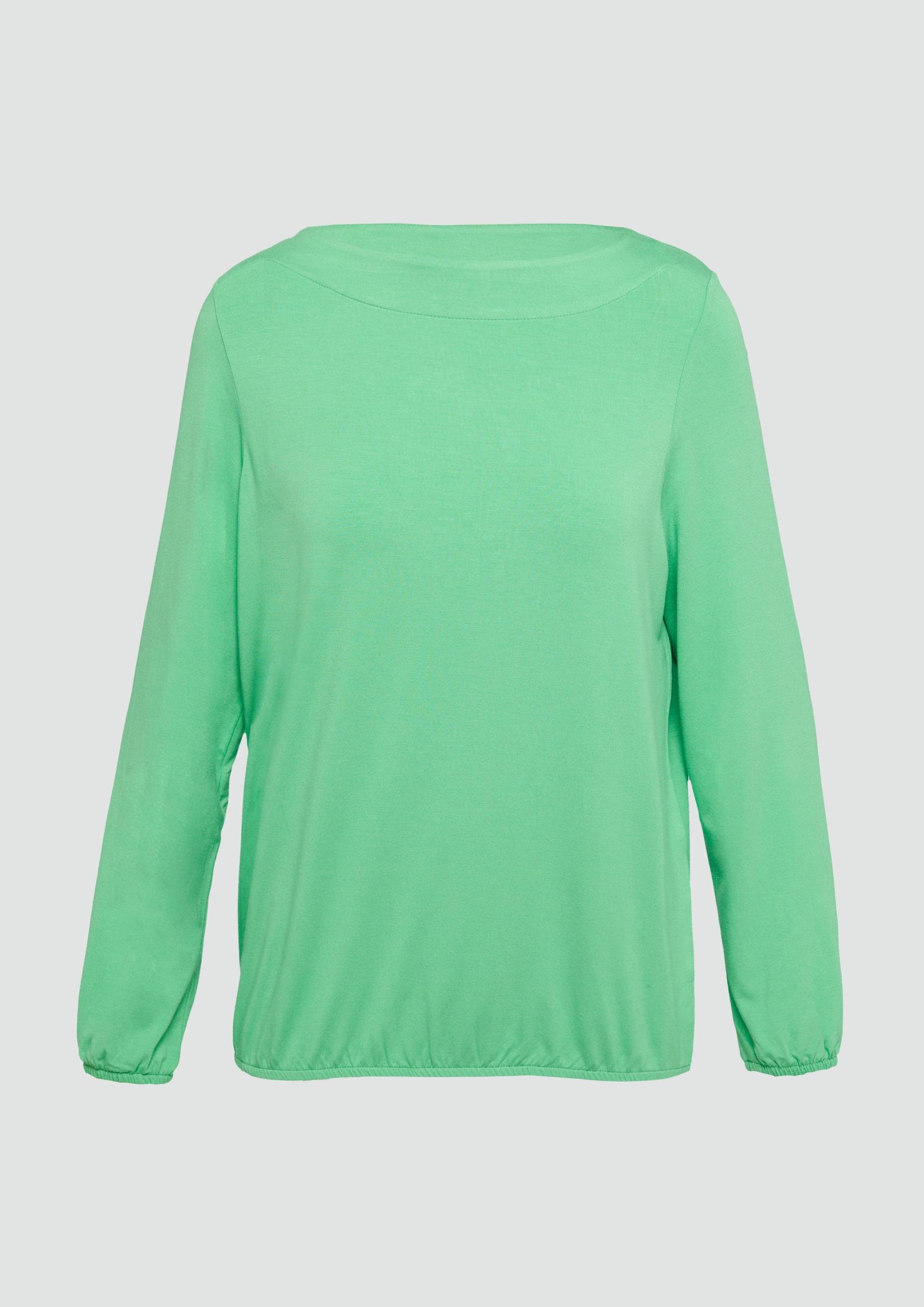 s.Oliver - O-Shape-Shirt aus Viskosemix, Damen, grün von s.Oliver