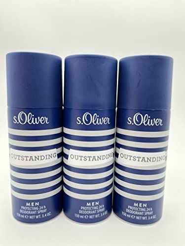 s.Oliver OUTSTANDING MEN Deodorant Spray 3 x 150 ml / 450 ml von s.Oliver