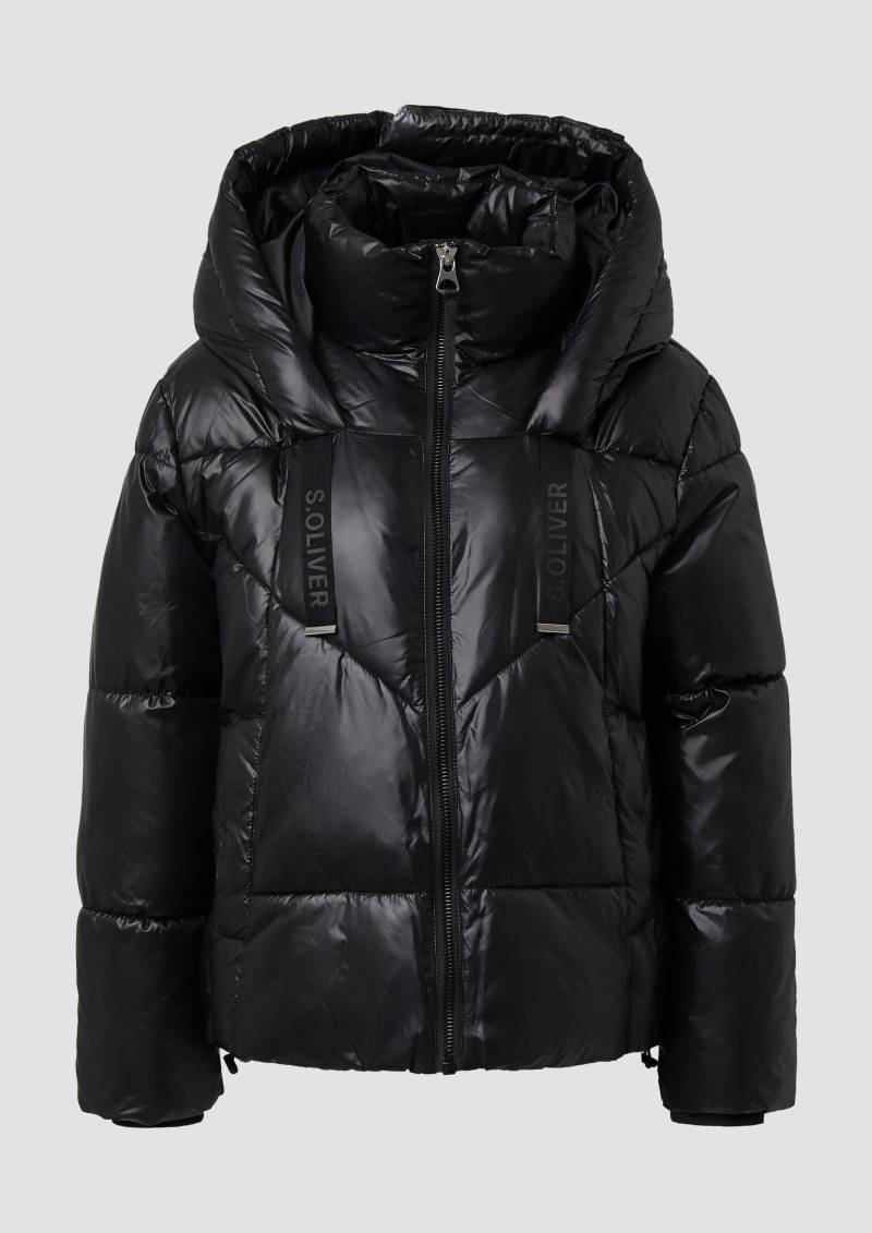s.Oliver - Gesteppte Puffer-Jacke mit Weitenregulierung, Damen, schwarz von s.Oliver