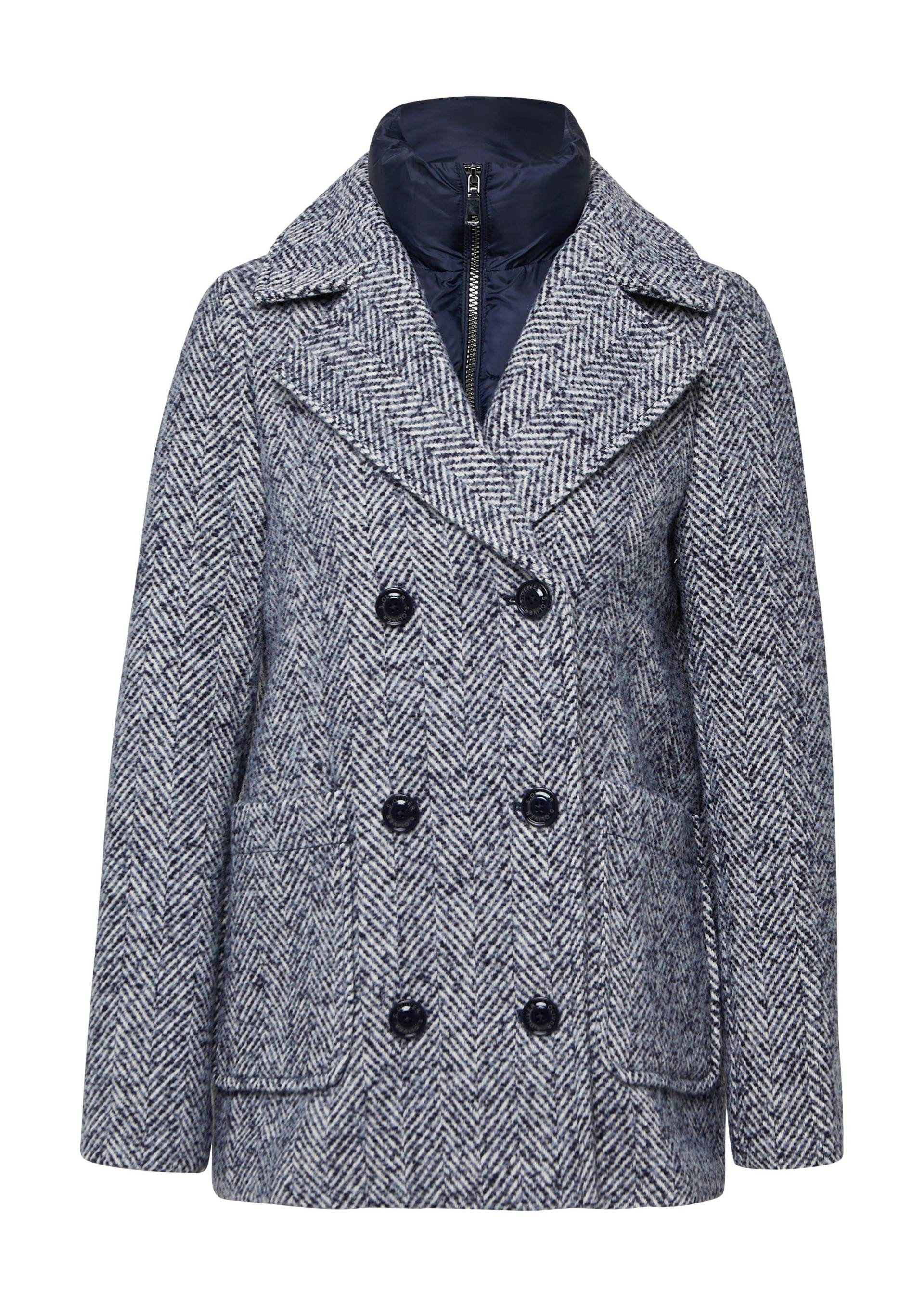 s.Oliver - Outdoor-Jacke blau|weiß - Gr. - 46 von s.Oliver