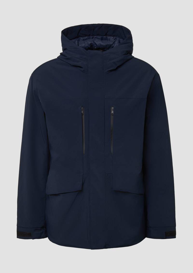 s.Oliver - Jacke mit Kapuze und Taschen,  , blau von s.Oliver