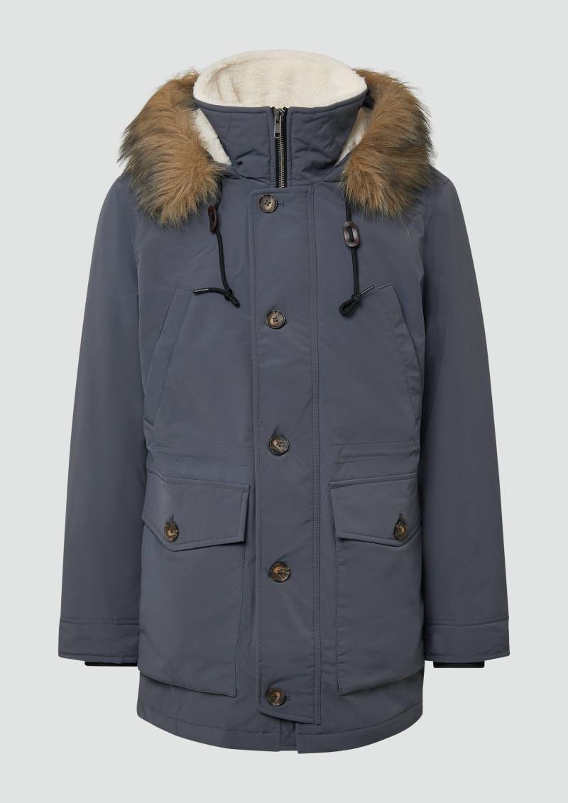 s.Oliver - Parka mit Tunnelzug und Kapuze,  , blau von s.Oliver