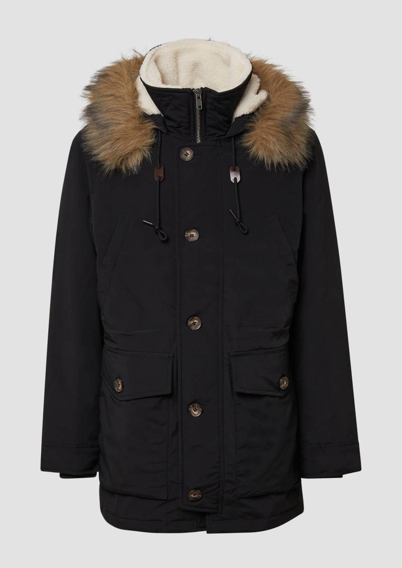 s.Oliver - Parka mit Tunnelzug und Kapuze,  , schwarz von s.Oliver