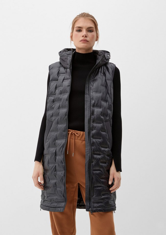s.Oliver Outdoorjacke Outdoor-Weste Long-Weste mit Steppung von s.Oliver